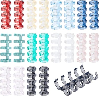 20 Stuks Loose Leaf Binders in 10 Kleuren - 5-Ring Boekringen voor DIY Projecten, Reizen en Scrapbooking