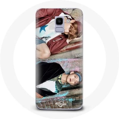 Coque pour Samsung Galaxy J6 2018 BTS Kim Taehyung Et Jungkook Taekook Teaser Not Today You Never Walk Alone