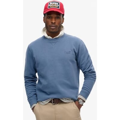 Superdry - Essential Logo sweatshirt met ronde hals - Heren - Truien