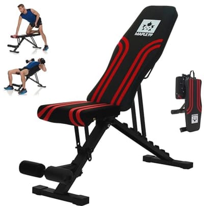 Verstelbare Halterbank voor Thuisfitness - Professionele Fitnessapparatuur met 8 Posities, Vouwbaar Ontwerp en Zware Stalen Constructie