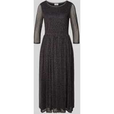 Midi-jurk met ronde hals