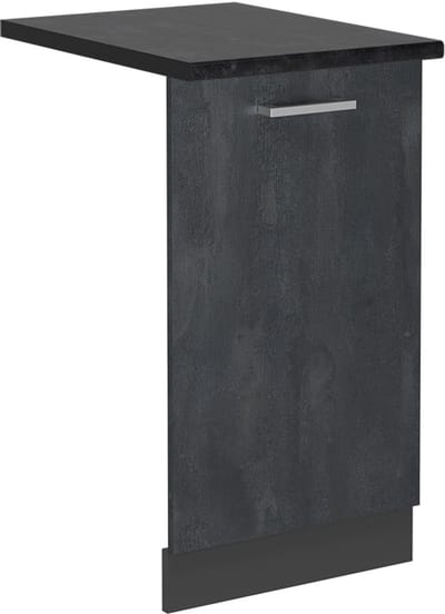 Vicco R-Line Vaatwasserfrontpaneel – 45 cm, WB Antraciet Zwart beton