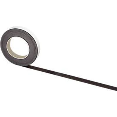 Magneetband - zelfklevend - 15 mm x 10 m - zwart - ons merk Schäfer Shop Select