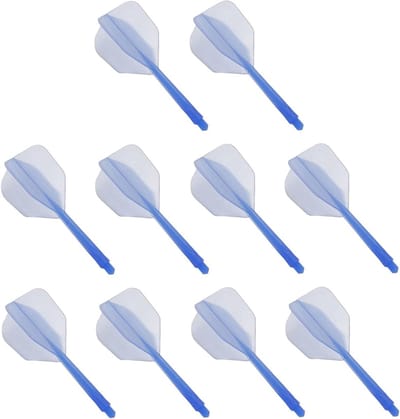 Dartpijlen Schachten - Dart Accessoires - Dartspel Verbeteren - Flexibel ABS Materiaal - 10 Stuks 80mm - Blauw