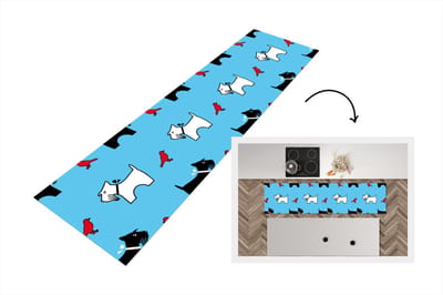 Keukenloper - Loper keuken - Hond - Vogel - Dieren - Patronen - Kinderen - 200x50 cm - Keukenloper vinyl