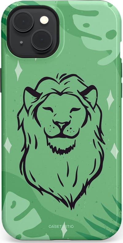 Casetastic hoesje geschikt voor Apple iPhone 15 Plus - MagSafe - Dubbellaagse bescherming - Trots in de jungle - Fashion Case - Mintgroen
