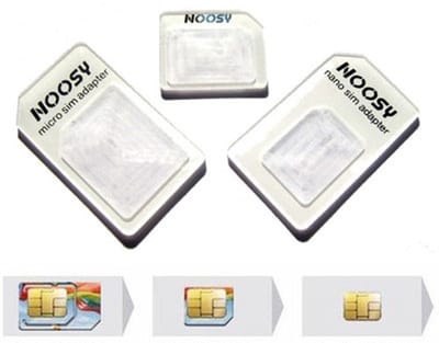 SIM adapter set - 3 stuks + Ejector pin / Nano Sim en Micro Sim
