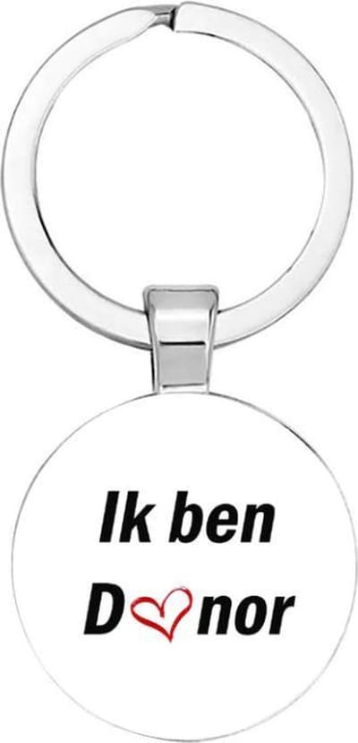 Akyol - donor Sleutelhanger - Ik ben donor - donoren - donor - doneren - donateurs - 2,5 x 2,5 CM