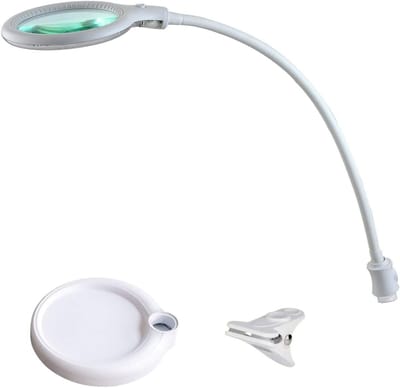 LED Loeplamp met Klemverlichting en 30 SMD LED's - 5 Dioptrieën - Ideaal voor Schoonheidssalons en Hobbyisten