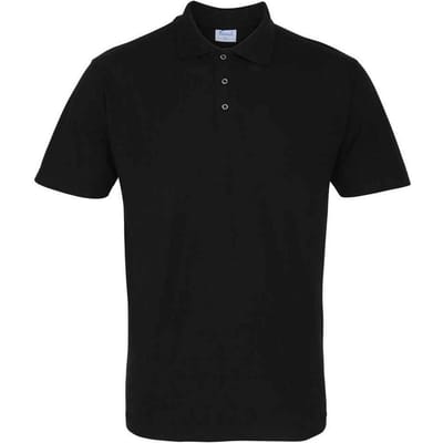 Premier Heren Press Stud Werkpoloshirt (Zwart)