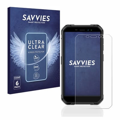 Savvies - Screenprotector voor Ulefone Armor X6 Pro - Folie Beschermfolie transparant 6 Stuks