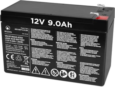Loodzuuraccu 12V 9.0Ah voor UPS, Alarminstallaties en Noodverlichting