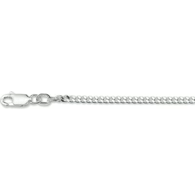 Zilveren Collier gourmet 2 1002031 90 cm