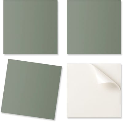 Zelfklevende decoratieve vinyltegels voor thuis, olijfkleur, 4x50x50 cm