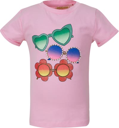 SOMEONE LEONIE-SG-02-A Meisjes T-shirt - LIGHT PINK - Maat 92