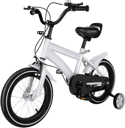 Kinderfiets - Loopfiets - Leren Fietsen - Verstelbaar Zadel - 14 inch - Rood Zwart