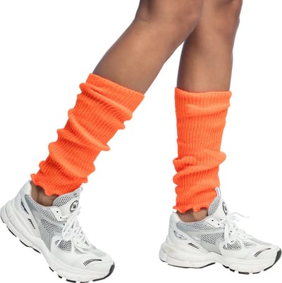 Boland - Beenwarmers Basic neonoranje Oranje,Neon - Volwassenen - Vrouwen - Hippie - 80's & 90's - Disco - Koningsdag - Holland - Supporter