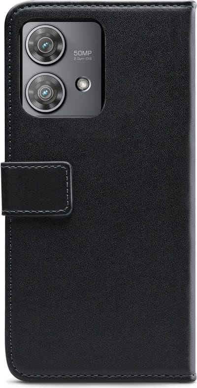 Mobilize Telefoonhoesje geschikt voor Motorola Edge 40 Neo Hoesje | Mobilize Classic Gelly Wallet Bookcase Portemonnee | Pasjeshouder voor 2 Pasjes | Telefoonhoesje voor Pinpas / OV Kaart / Rijbewijs - Zwart