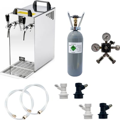 Complete set - Biertap - Kontakt 40 - 2-kraans, 50 liter/u - met 2x NC Adapter