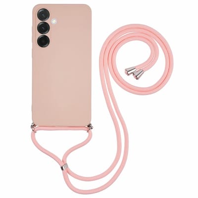 Coverup Hoesje - Geschikt voor Samsung Galaxy A56 Hoesje - Coverup Colour TPU Back Cover met Koord - Soft Amber