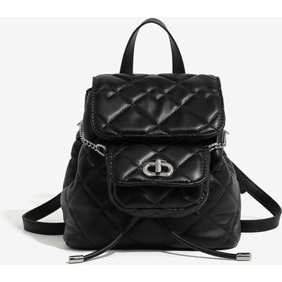 Mode Dames Tas Kleine Geurige Wind Ringer Rugzak Vrouwelijke Zomer Niche Ontwerp Hoge Kwaliteit Gevoel Ketting Rugzak zwart