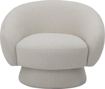 Bloomingville - Ted Loungestoel - Wit - Polyester