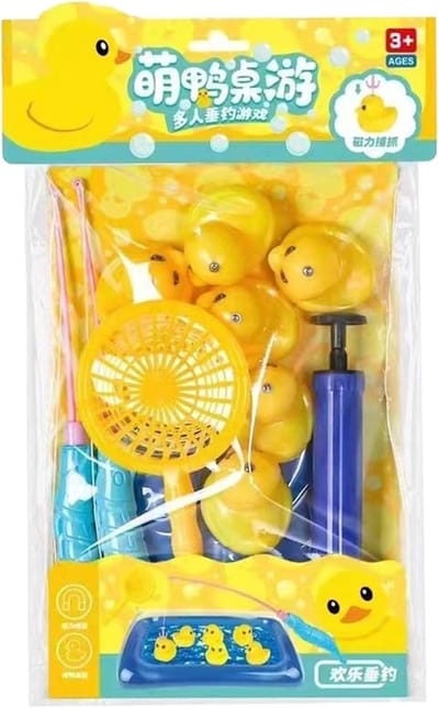 Vis Speelgoed - Magneet Vissen - Zomer Zwembad Pret - Opblaasbare Vijver Inclusief - 34 x 21 x 4 cm