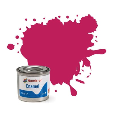Humbrol Emailleverf Metallic - 14 ml - No.51 Sunset Plum Red