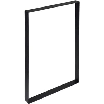 Duraline Tafelpoot Plat Staal Mat Zwart 4x25x35cm