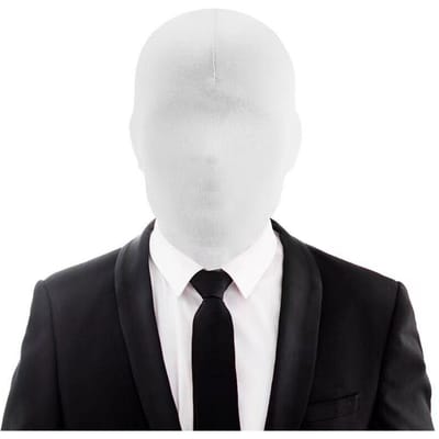 Capuche Cosplay Costumes d'Halloween Spandex Masque Intégral Adulte Accessoires Fête Festival des Fantômes Décoration One Size blanc