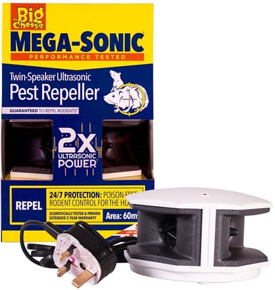 The Big Cheese - Knaagdierbestrijding - Mega-Sonic® ongedierteverjager met twee luidsprekers