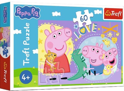 Gelukkige Peppa Pig 60-stukjes puzzel