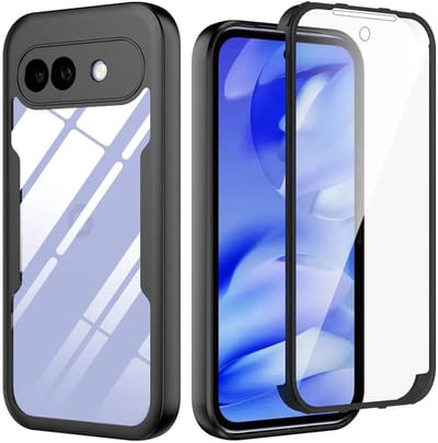 Hoesje geschikt voor Google Pixel 10a - Techsuit ColorVerse 360 Case met Screenprotector - Zwart