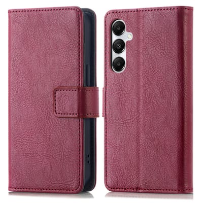 imoshion Hoesje - Geschikt voor Samsung Galaxy A35 - Luxe Bookcase - Bordeaux