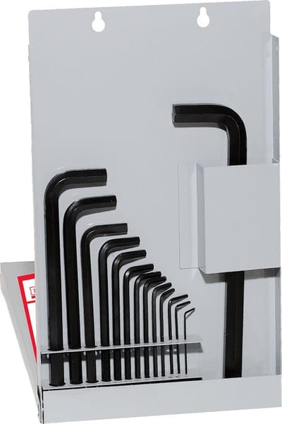 Inbussleutel Set - Lange Serie - Precisie Werk - Gehard Staal - 16 Stuks Inch - Metaal