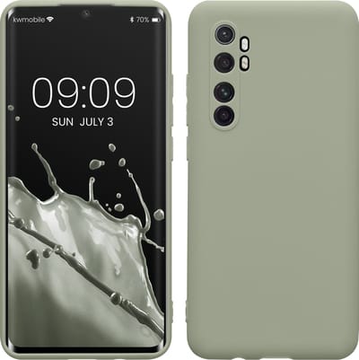 kwmobile telefoonhoesje geschikt voor Xiaomi Mi Note 10 Lite - Hoesje voor smartphone - Precisie camera uitsnede - In grijsgroen