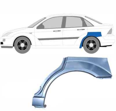 Reparatiepaneel achterspatbord voor Ford Focus 1998-2004 / Links / SEDAN
