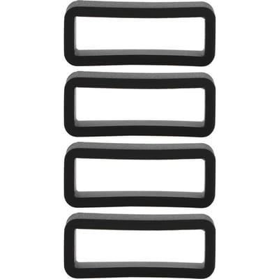 Lot de 4 boucles de sécurité de rechange en silicone pour montre-bracelet SWATCH (20mm) black