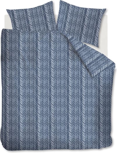 AHWM Fold Dekbedovertrek - Litsjumeaux - 240x200/220 cm - Blue