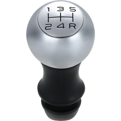 Pommeau de levier de vitesse chromé, adaptateur de levier de vitesse, Transmission manuelle à 5 vitesses, pour Peugeot 106 206 207 306 307 407 408 508 807 argenté