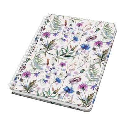 Sigel - spiraal notitieboek - Jolie - A5 - hardcover - 120 pagina's - dots - 100 grams papier - Misty Meadows - SI-JN618