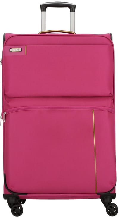 d & n Travel Line 6704 4 wielen Trolley 75 cm - Zachte bagage - Combinatieslot - pink