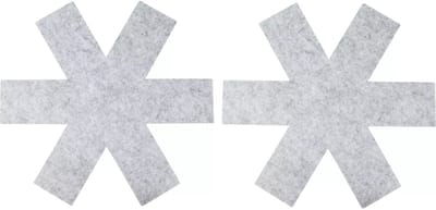 Benson panbeschermer - vilt - set van 4x stuks - 38 cm - voorkomt krassen