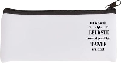 Akyol - dit is hoe de leukste en meest geweldigste tante eruit ziet Etui - Tante - meest leukste tante - verjaardag - cadeautje voor tante - tante artikelen - kado - geschenk - 20 bij 9 cm