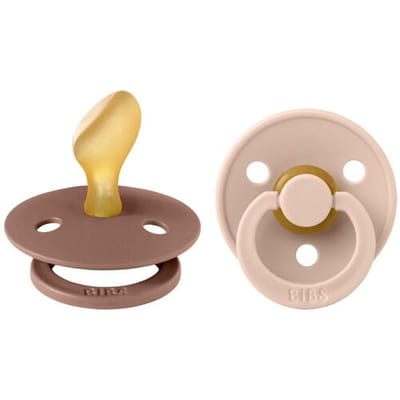 BIBS Colour Fopspeen - 6-18 mnd - 2-pack - Anatomisch - Blush/Woodchuck