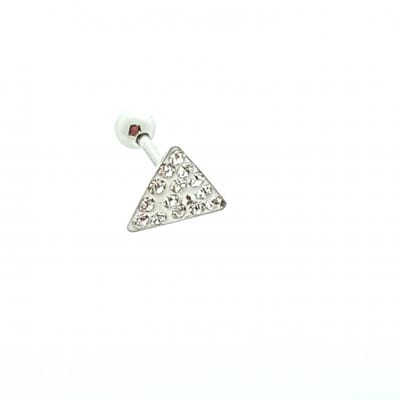 Aramat Jewels | Piercings | Chirurgisch Stalen Helix piercing met Driehoek | | | |6mm | Staal | Volwassenen | Verkleurd niet