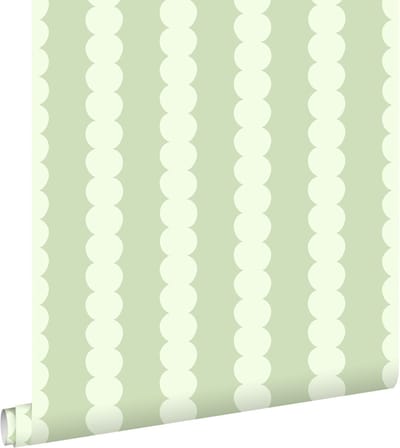 ESTAhome behang grafische print lichtgroen - 50 x 900 cm - 131744