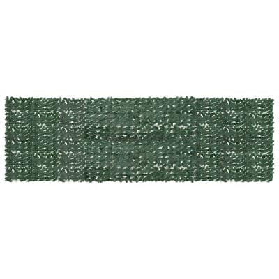 vidaXL - Balkonscherm - met - donkergroene - bladeren - 500x150 - cm