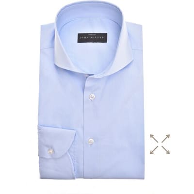 John Miller Overhemd Tailored Uni Stretch Licht Blauw / male