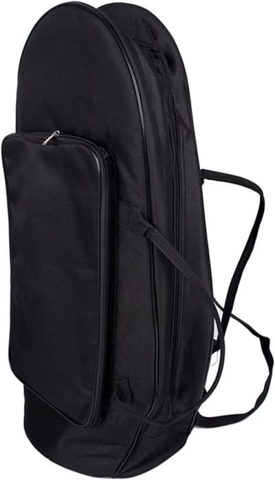Franse Hoorn Rugzak - Hoorn Tas - Instrument Beschermen - Dikke Spons Vulling - 72 x 40 cm - Zwart
